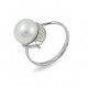Кольцо из серебра 925 пробы с натуральным жемчугом