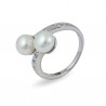 Кольцо из серебра 925 пробы с натуральным жемчугом