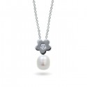 Подвеска из серебра 925 с натуральным жемчугом
