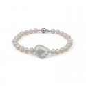 Браслет из жемчуга белого цвета