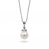 Подвеска из серебра 925 с натуральным жемчугом