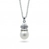 Подвеска из серебра 925 с натуральным жемчугом