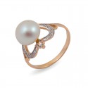 Кольцо из золота 585 пробы с натуральным жемчугом
