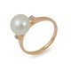 Кольцо из золота 585 пробы с натуральным жемчугом