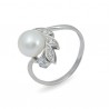 Кольцо из серебра 925 пробы с натуральным жемчугом